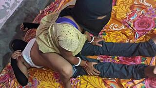 Desi Indian couple enjoys fun time