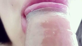 Delicious Homemade Blowjob With Great Deep Throat Skills!