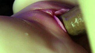 男人，这内射湿粉嫩小穴的近景太他妈热了