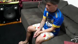 teen 18+ novinho gets handcuffed and fucked by ines ventura neighbor