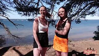 arianna n angelina, busty milfs sharin’ a hard one, damn