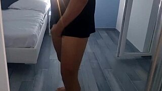 i'm watching this hot italian guy jerk off his amazing cock in the bedroom, cumming while talking dirty