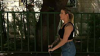 ria sunn lovin dp threesome after scooter crash gp3082