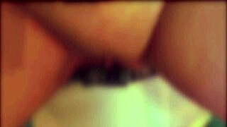 just chilling, slid my cock into her shaved pussy for a messy cumshot.