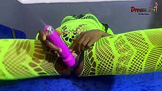 vera satisfies herself with toy and big dick, squirting hard!