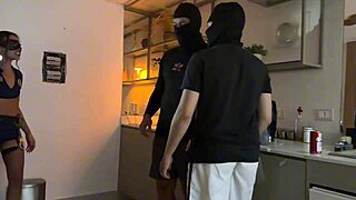 Police carnival double penetrates robbers