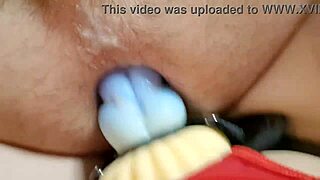 Red princess dominates with strapon in homemade clip.