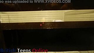 You catch your hot neighbour pleasuring herself with huge natural tits