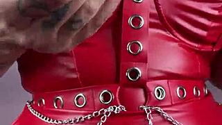 Imagine being my chastity slut in this femdom fantasy 😏. Big tits mistress dominates you!