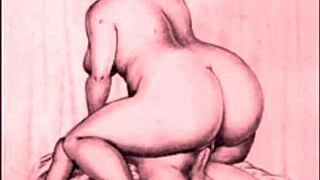 Vintage Erotic Drawings Showcase Retro Hairy Charm