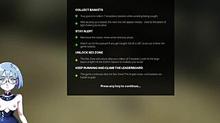 Horny blonde seduced by fat old man in anime gameplay