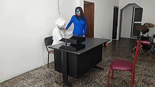 i'm blown away as the doctor bangs his secretary on the desk at work, riding so sensually