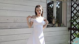 Soft Diddling Turns Hard for Cute Teen Dakota Doll with Big Natural Tits