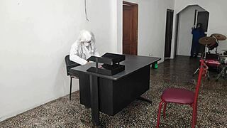 i'm blown away as the doctor bangs his secretary on the desk at work, riding so sensually