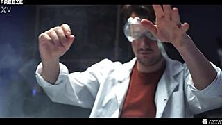 Mad Scientist Freezes and Fucks Young Lab Partner Matty Mila