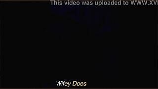 Wife Using Toys On Her Shaved Pussy Outdoors On The Balcony