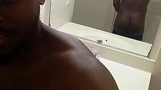 i'm masturbating in front of the mirror, capturing a solo selfie