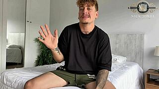 Nick Jowel's First Hidden Camera in Sexy Dorm Bed Action