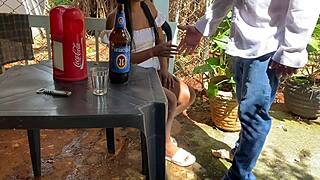 an old man of sixty fucks a girl in the bar