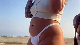 Just giving a quick suck on the beach today