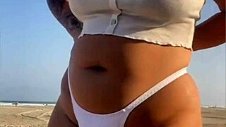 Just giving a quick suck on the beach today