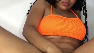 Young Latina Feels Deep Emotions While Masturbating With Dildo