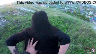 Goth Teen Slut With Big Ass Fucked Bareback On The Street