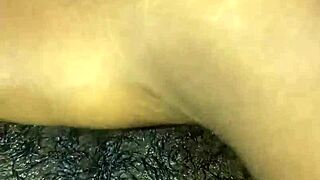 i'm a small tit ebony girl masturbating my big pussy solo at home