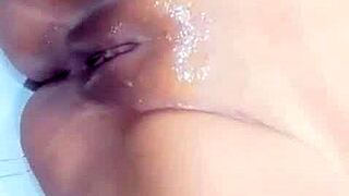 my shaved vagina in lingerie gets fucked hard at 18