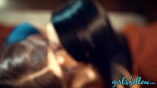 Girlsfollow Com - Angela Whites Sensual Encounter Kissing And Fingering Passion