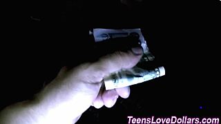 what’s hotter than a teen banging hard in a car outdoors?