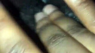 i'm a small tit ebony girl masturbating my big pussy solo at home
