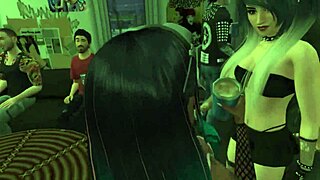 Watch this POV sex with a goth chick at the party! It's intense and wild in Sims 4 porn.