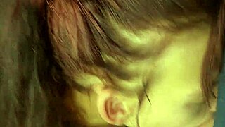 18 year old skinny stepsis with tattoos milks my cock while I finger fuck her lactating pussy