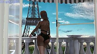 Corlan PLAYS with Shaved Pussy in Wild Action