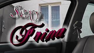 i’m flashing naked in stockings, taxi driver saw me washing windows