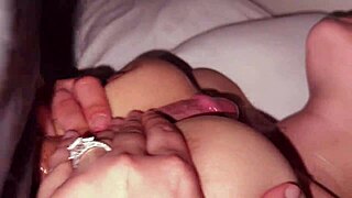 i sneaky fuck big boob on bed, cumshot messy