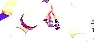 Horny BLUEE films herself MASTURBATING her PERFECT PUSSY with dildo BLUEE OFFICIAL