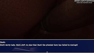 Cheated Wife Gets Anal Piped by Plumber While on Phone