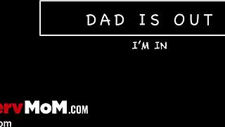 Pervmom RIDES in lingerie for orgasm. Someone to CUM inside me.