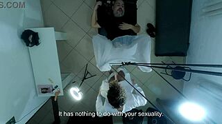 Patient gets horny at urologist and takes anal fingering hard