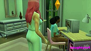 In the Dorm, a Girl Catches Her Futa Roommate Masturbating and Gets Punished with a Big Cock Assfucking