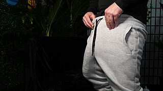 huge white cock cums in condom, explodes, drinks piss vs world's biggest