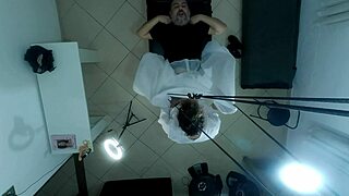 Patient gets horny at urologist and takes anal fingering hard