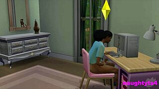 In the Dorm, a Girl Catches Her Futa Roommate Masturbating and Gets Punished with a Big Cock Assfucking