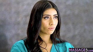 sweet teen milf gives massage to hot babes, fingering their pussies after body rub in group lesbian sex