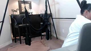 What A Solo Show! Maxine X Slaps Her Wet Pussy With Dildo