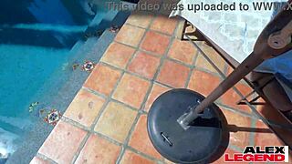 Brunette Milf Shay Sight Experiences Wet Orgasm Beside Pool In POV