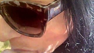 Curvy milf secretary MilfyCalla teases in tight outfit at public fishing spot.