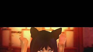 Ahri from League of Legends in Seductive Hentai Anime Adventures